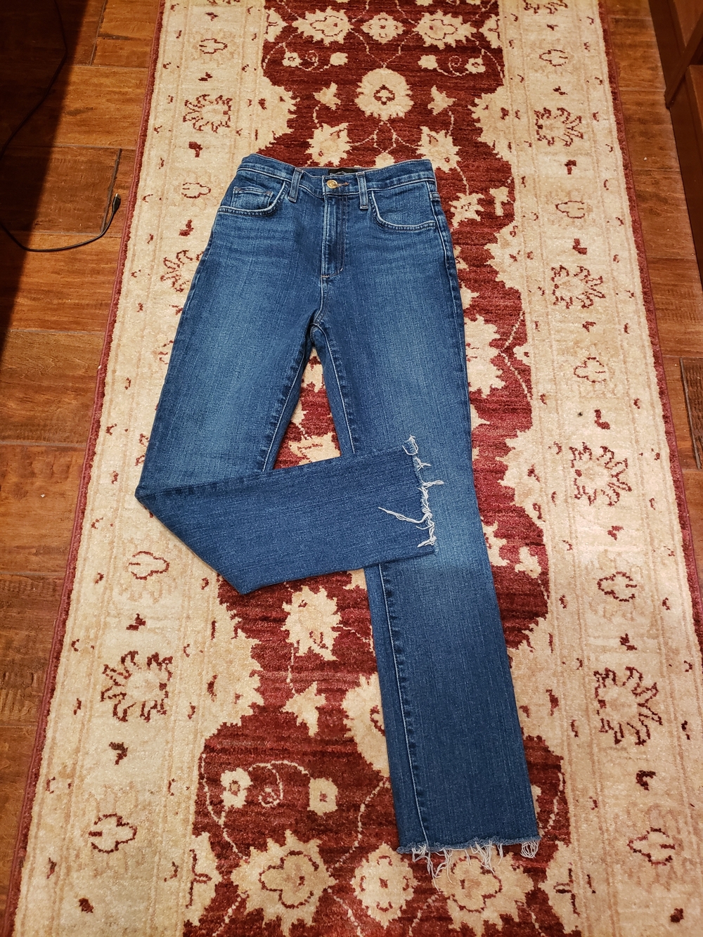 Favorite Daughter Straight-Leg Jeans in Deep Blue Wash